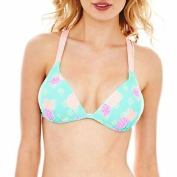 ARIZONA Pineapple Print Junior Bikini Set Swimsuit - Picture 2 of 5